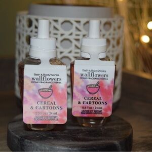 Cereal & Cartoons Bath and Body Works 2 Wallflower Refills ONE SEALED ONE UNSEAL